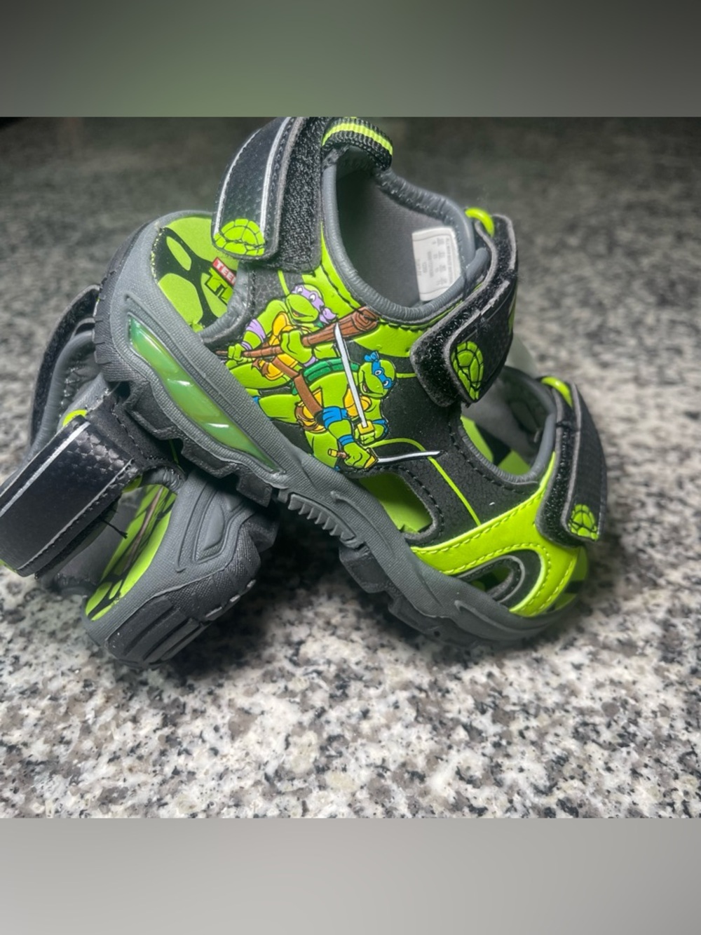 Teenage mutant ninja turtle TMNT toddler open toe sandals size 8 new